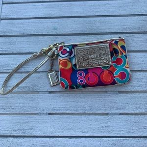 Coach Wristlet - Poppy Collection - Multicolor